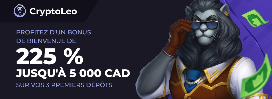 Le bonus bienvenue cryptoleo casino