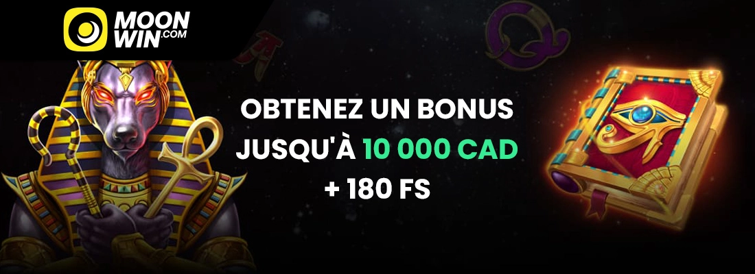 Le bonus de bienvenue moonwin casino