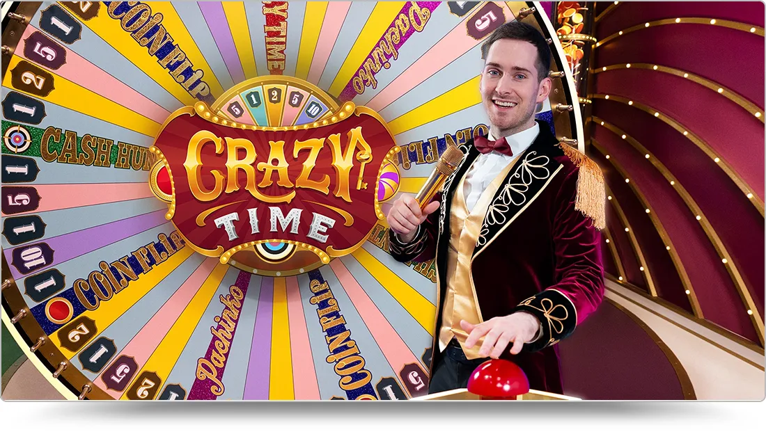 crazy time avec croupier en direct